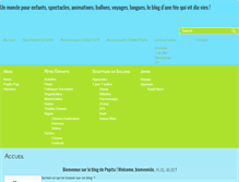 Tablet Screenshot of enfants-spectacle.com